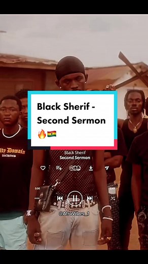 Black Sherif - Second Sermon Lyrics Video