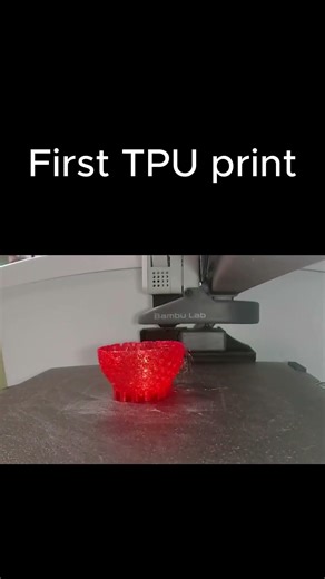 First TPU print #3dprinting