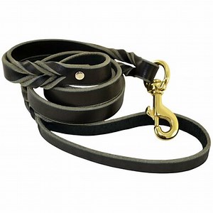 Double Handle Leather Leash