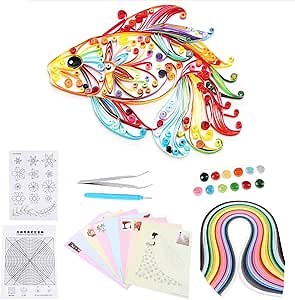 Paper Quilling Tool, 6 in 1 DIY Paper Craft Quilling Tool Kit DIY Design Drawing Handcraft Tool for Decorate Photo Album, Scrapbooks Etc