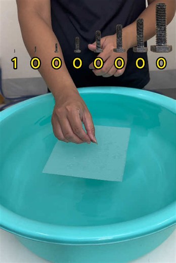 How Much Paper to Make an Object Float? Simple ASMR Experiment