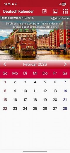 Deutsch Kalender 2026: Feiertage, Notizen & Individuelles Design