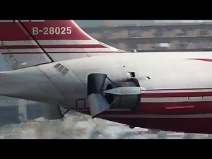 松山空港 MD-83 JT8D-219 逆噴射 カウルぱっかーんヽ(ﾟ∀ﾟ)ﾉかぽっ 遠東航空 FAT Far Eastern Air Transport