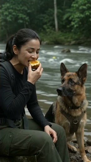 River Bushcraft & Survival Fishing with German Shepherd 🎣🌲 | Deep Jungle Adventure