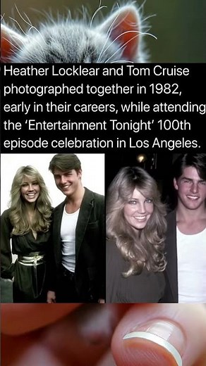 Heather Locklear and Tom Cruise photographed together in 1982 early in their careers