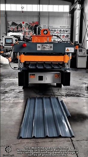 Metal Roof Panel Forming Work Tool Using Roll Forming Machine #worktool