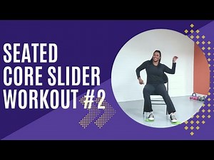 Beginner Friendly Seated Core Slider Workout. Low Impact/Low Intensity