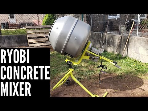 Ryobi Portable Cement Mixer Assembly | HANDYBROS |
