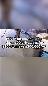 You Only Need to Clean 100 Driveways For $300 To Make 300k/YR
