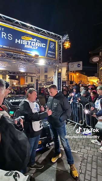 Killarney Historics Rally 2025 Ceremonial Start Kris Meeke in his Mats M3 BG Motors Killarney Associated Sponsor #killarneyhistoricsrally @Killarney Towers #bgmotorskillarney #krismeeke #rally #killarney