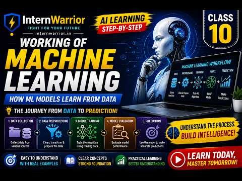 How Machine Learning Works 🤖 | From Data to Prediction | AI Class #10 | InternWarrior