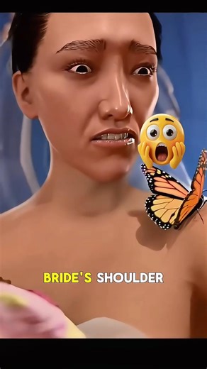 A Butterfly Landed Then the Bride Broke Down 🦋💔