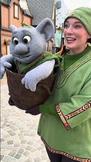 Adorable Mossie the Baby Troll at World of Frozen Paris - Disney Adventure World