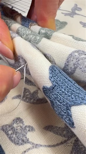Olga Kott - Sewing Tips & Tutorials on Instagram: "Hand-formed and hand-stitched pleats make curtains truly bespoke and beautifully unique. These are the little sewing moments we love sharing with you through our reels, subscriber classes and the entire journey - from fabric calculations and cutting to the final finishing touches - in our masterclasses. If you love creating with fabric as much as we do - you’re absolutely in the right place 🪡 #sewing #tips #curtains"