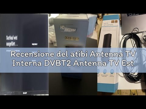 Recensione del atibi Antenna TV Interna DVBT2 Antenna TV Esterno Wavemax Festberg Hitenna TV Antenne