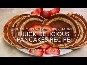 QUICK AND EASY DELICIOUS PANCAKE RECIPE | BASIC PANCAKE RECIPE |