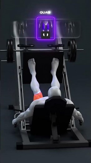 🔥 Leg Press Guide — Quads, Glutes & Hamstrings Focus #shorts