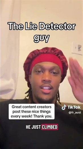 Lie Detector Guy sends another THANKS out to content creators!