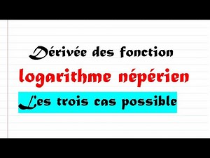 Dérivée des fonctions ln _ Cours Terminale. Comprendre et Maîtriser la dérivée des fonctions ln