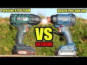 PARKSIDE PDSSA 20-LI VERSUS BOSCH GDX 18V-180 Professionnal visseuse à chocs impact driver