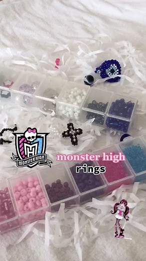 Monster High Rings Collection | Aesthetic Beaded Jewelry