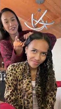 Doing Déjà’s hair