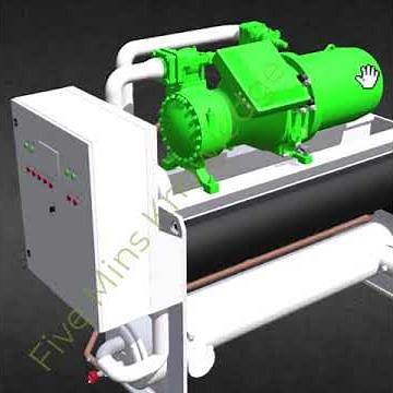 Chiller Working Principal Animation #chiller #chillerplant #chillers