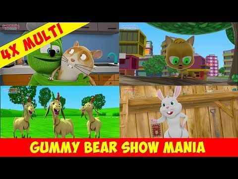 4 Episodes AT ONCE (Cute Animals) - Gummy Bear Show MANIA