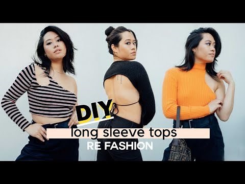 EASY LONG SLEEVE THRIFT FLIPS / RE-FASHION IDEAS
