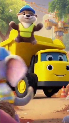 Ellie & Ollie Help the Friendly Digger! | Construction Friends Cartoon for Kids