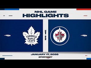 NHL Highlights | Maple Leafs vs. Jets - January 17, 2026