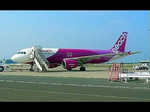 【Peach】新千歳発関西行ＭＭ106便（Ａ320 女性CA 機内アナウンス）