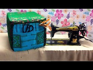 Diy sewing machine cover on Easy way|| selai machine er cover box tutorial || Momemt uncut