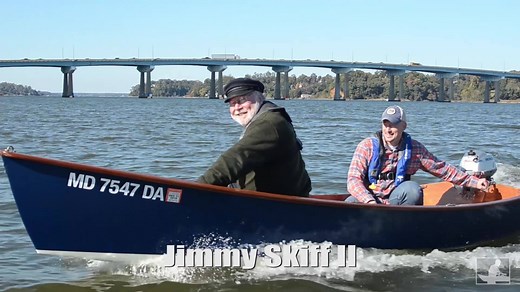 The sailing-rowing-motoring Jimmy Skiff II is REALLY CLOSE to shipping. Here are a few clips from the official video. Watch this space for lots more on this all-new design. https://www.clcboats.com/shop/boats/development-projects/Jimmy-Skiff-II.html | Chesapeake Light Craft: Wooden Boat Kits