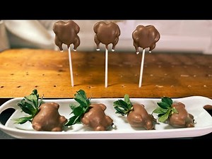 How To Make A Realistic Turkey Cake pops and Strawberries
