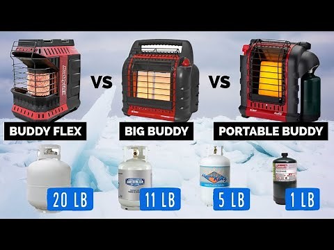 COMPARISON & TIPS: Mr. Heater Buddy Flex VS Big Buddy VS Portable Buddy with HOSE & PROPANE options