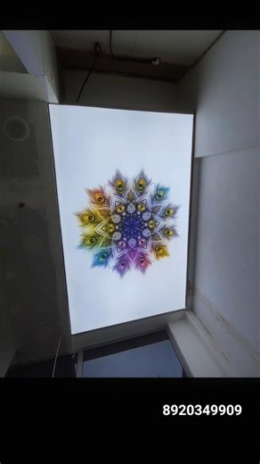Luxurious 3D Printed Stretch Ceiling with Backlight | Mandala Interior Design