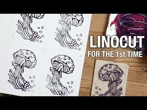 Tring Linocut for the First Time + Upgrading My Certificate of Authenticity