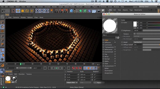 How to Use The Mograph Shader Effector To Animate And Color Clones In C4D