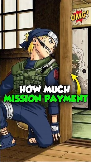 How much money ninjas earn in Naruto 😬 || #anime #naruto #narutoshippuden #payment