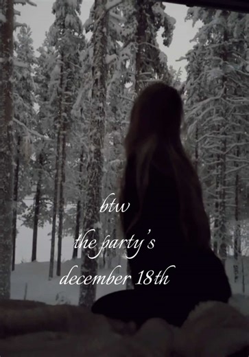 Emily Dobson's December 18th Party Announcement