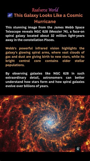 🌌 This Galaxy Looks Like a Cosmic Hurricane! 🤯 #spacefacts #universe #astronomy #space