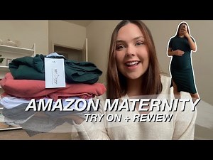 AMAZON MATERNITY TRY ON | affordable maternity clothes, best sellers, hit or miss??