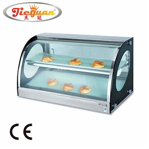 [Hot Item] Commercial Curved Glass Hot Food Warmer Display Showcase on Sale