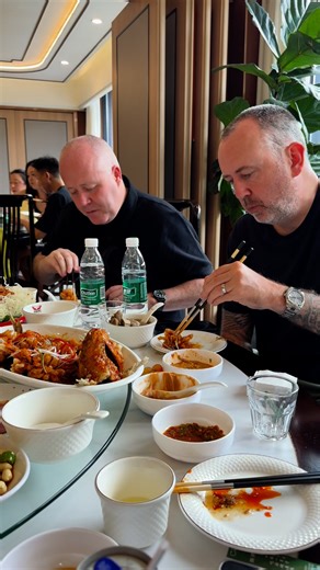 Mark Williams and John Higgins Enjoying Chinese food with Chopsticks 🥢 #Home-cooked #food #Billiards #trending #love #viral #likes #photography | Discover The Snooker Spot