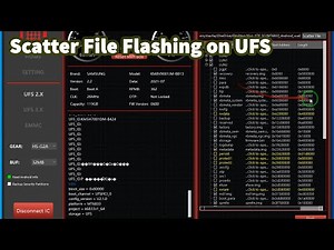 UFS Scatter Firmware Flashing With MiPi Tester