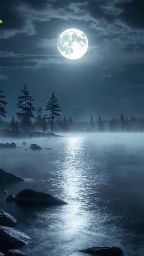 Guided Bedtime Meditation for Deep Sleep | Moonlit Waters & Gentle Rain 🌙🌿 Use Full Video