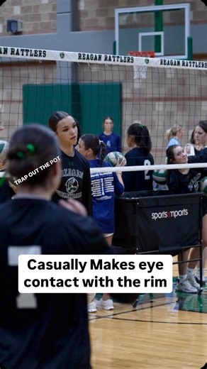 Pierce | @rileyvolleyball4 Dunking isn’t a goal it’s the warm up . ✈️😤 #bounce #bouncegang #jumptraining #highflyers #bouncy #vertlife #crazybounce... | Instagram