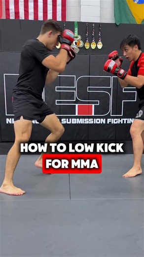 2K views · 1.8K reactions | How to low kick for MMA. Low kicks are a powerful tool, but require a different approach in MMA because of the takedown threat. Instead of fully committed kicks, use your footwork to gain an angle and throw less committed low kicks from the outside. Looking for an MMA gym near Boston? Click the link in bio to book your free trial! | NESF Boston | Facebook