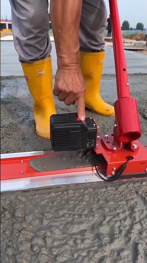 Concrete Smoothing With Vibrating Tool! 🏗️✨